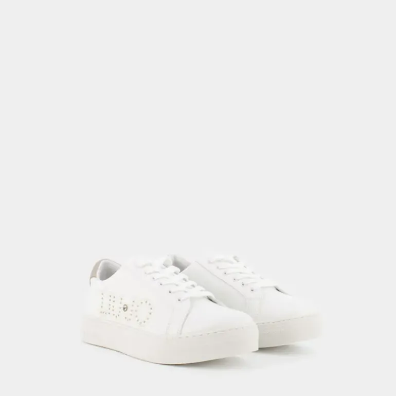 ALICIA- SNEAKERS WHITE/GOLD 4A3703
