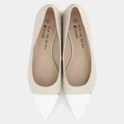 BALLERINA BIANCO-BEIGE ME-E25D-07