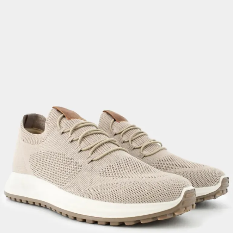 BP- SNEAKERS BEIGE CHIARO/COGNAC IM-E25U-09