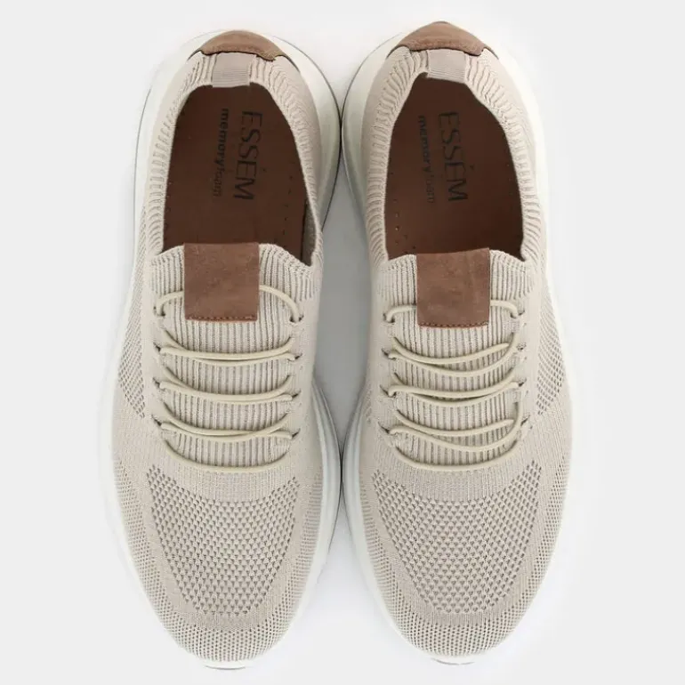 BP- SNEAKERS BEIGE CHIARO/COGNAC IM-E25U-09