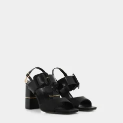 CALF- SANDALI NERO 8107