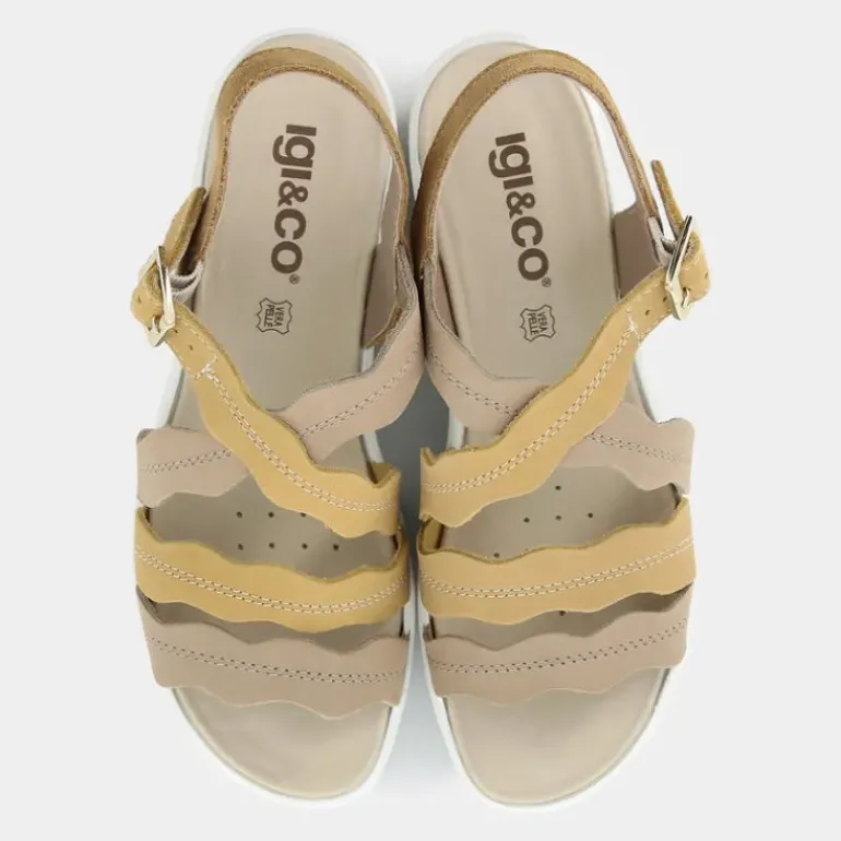 CANDY- SANDALI GIALLO/BEIGE 5668533