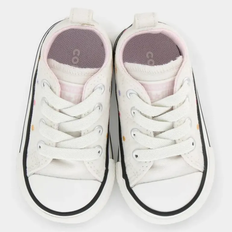 CHUCK TAYLOR- PRIMI PASSI VINTAGE WHITE/VINTAGE WHITE A12621C