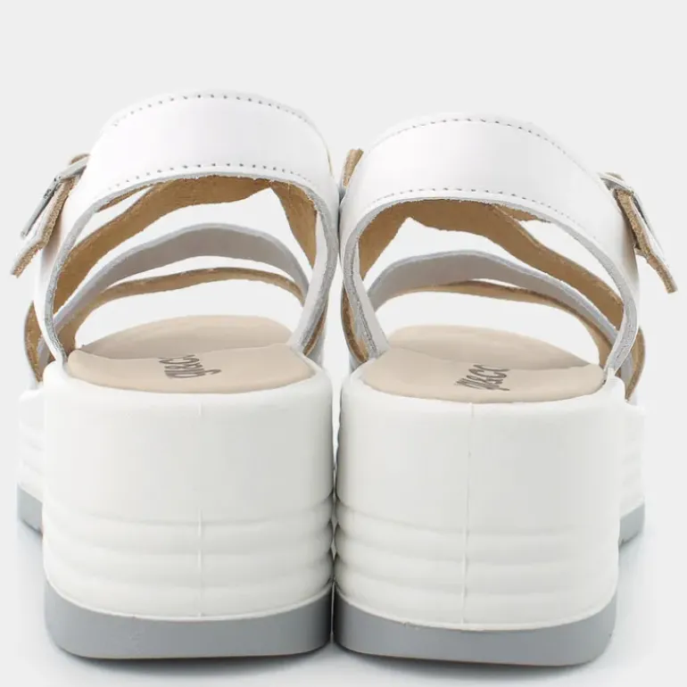 CLEA- SANDALI ARGENTO/BIANCO 7667111