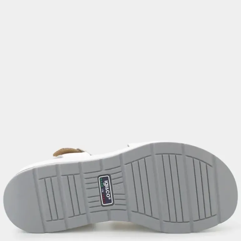 CLEA- SANDALI ARGENTO/BIANCO 7667111