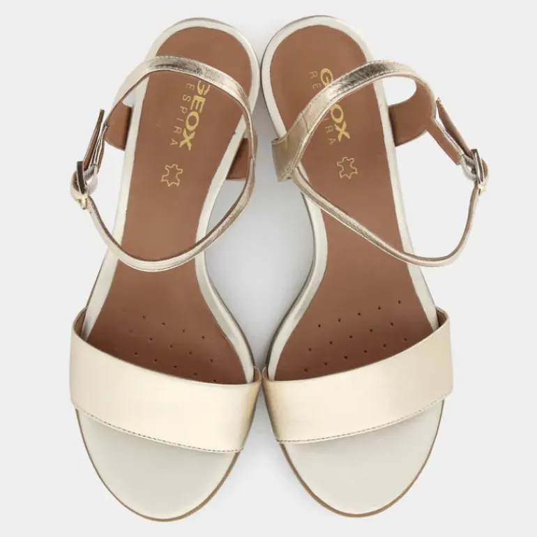 D AURELY 50 B- SANDALI LT GOLD D25RXB000Y2C2012