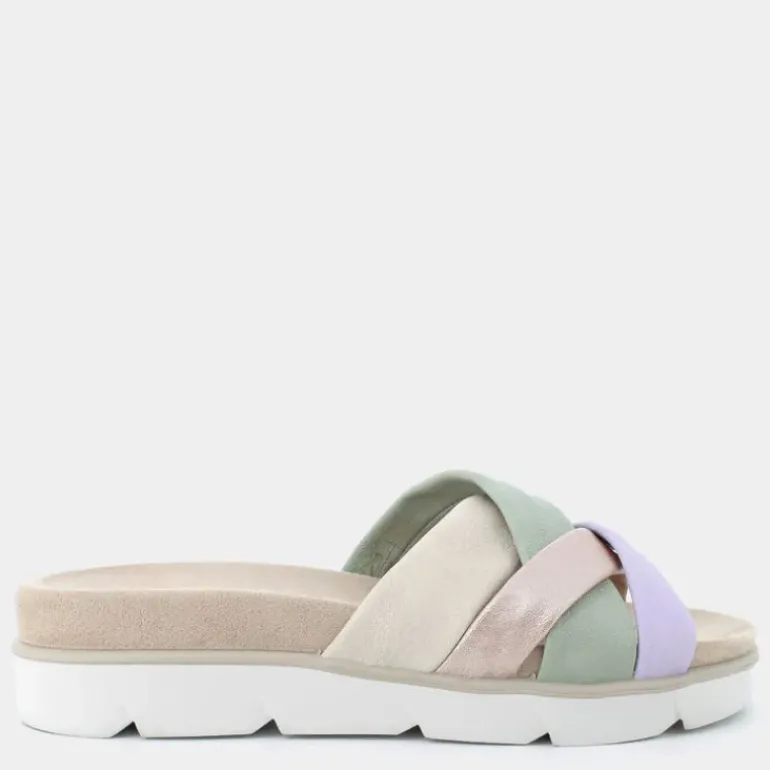 DELIA- SANDALI SABBIA/SALVIA 7669011