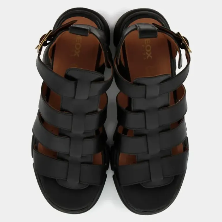 D LISBONA B- SANDALI NERO D45PSB00043C9999