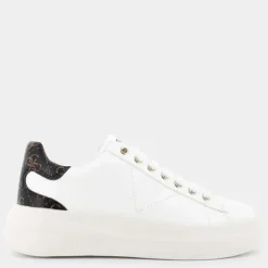 ELBINA- SNEAKERS WHITE BROWN FLJELB
