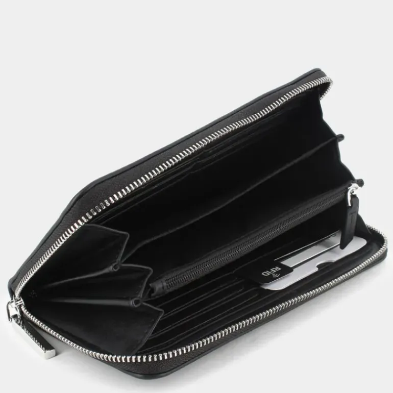 EMBOSSED- PICCOLA PELLETTERIA BLACK 12439-BEH