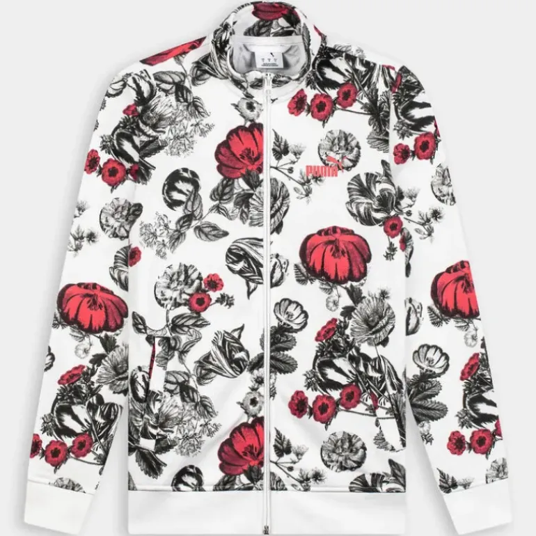 ESS+ FLORAL AOP TRACK JACKET- MAGLIE E FELPE PUMA White 689035