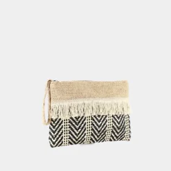 ETHNIC- PICCOLA PELLETTERIA NERO WO-E23-53