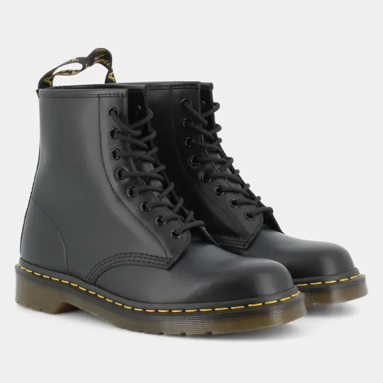 1460 8 EYE BOOT BLACK SMOOTH- SCARPONCINI BLACK 1460
