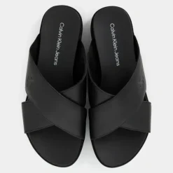 FLATFORM CROSS MG UC- SANDALI Triple Black YW0YW013490GT
