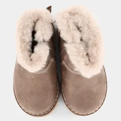 FLORINE- PRIMI PASSI BEIGE PELLICCIA BIANCA 68025