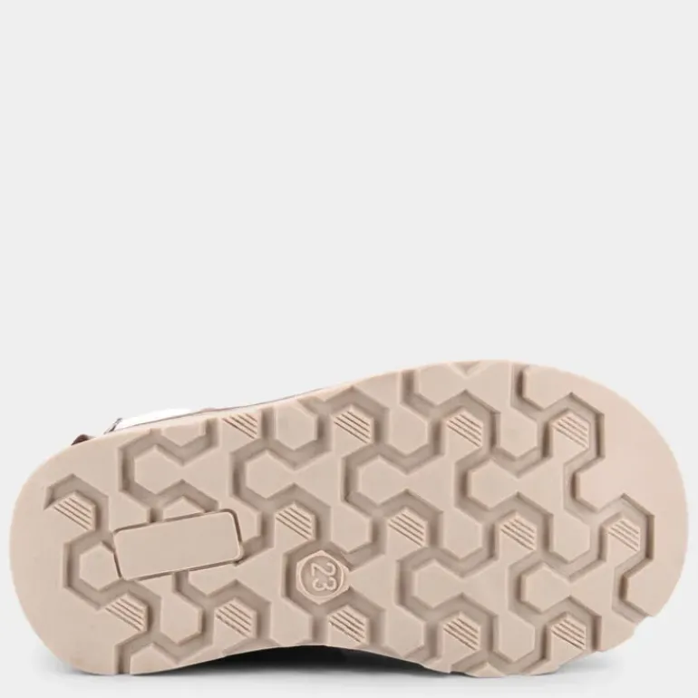 FLORINE- PRIMI PASSI BEIGE PELLICCIA BIANCA 68025