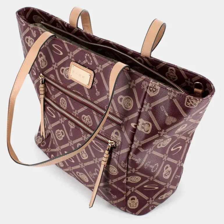 FOREVER- BORSE BORDEAUX-CREMA LJ-I24-001