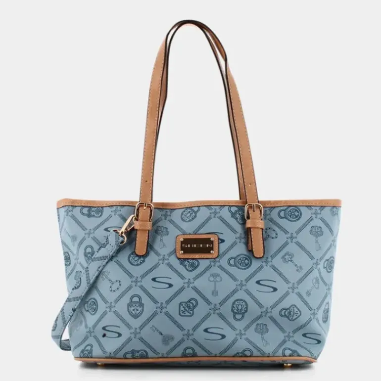 FOREVER- BORSE CELESTE-CREMA LJ-E24-01
