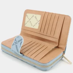 FOREVER- PICCOLA PELLETTERIA CELESTE-CREMA LJ-E25-11