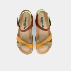 GAUCHO- SANDALI TAUPE/SENAPE/COGNAC/VERDE 12FREGENE