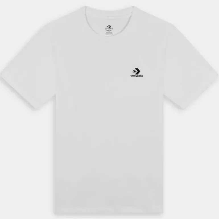 GO-TO EMBROIDERED STAR CHEVRON- T-SHIRT BIANCO 10023876