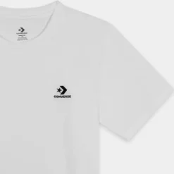 GO-TO EMBROIDERED STAR CHEVRON- T-SHIRT BIANCO 10023876