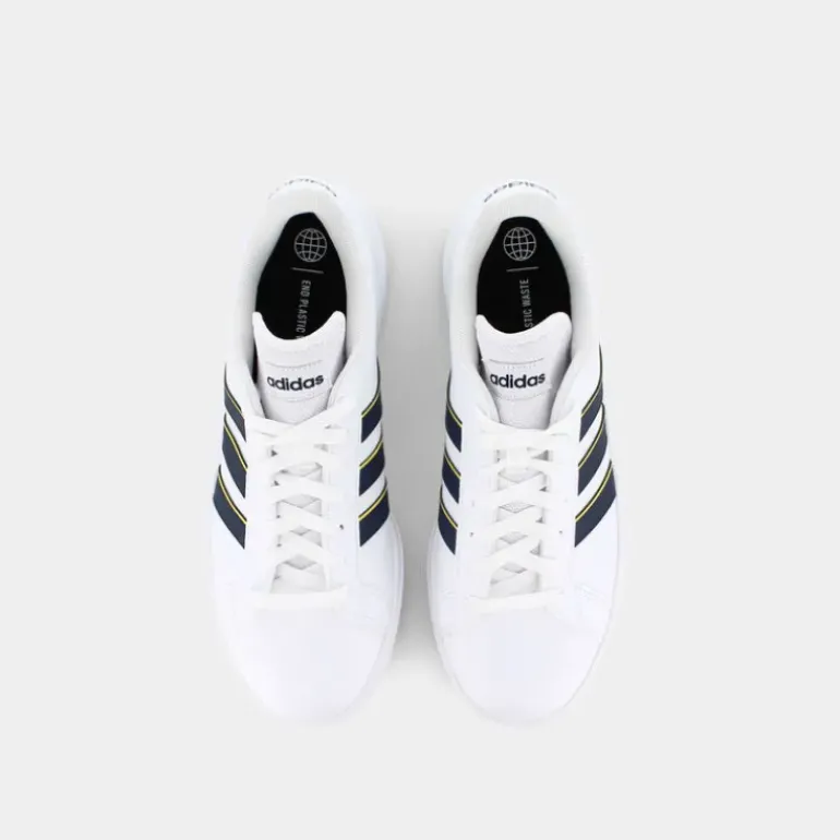 GRAND COURT BASE 2.0- SPORTIVE ftwr white/shadow navy/impact yellow GW9255