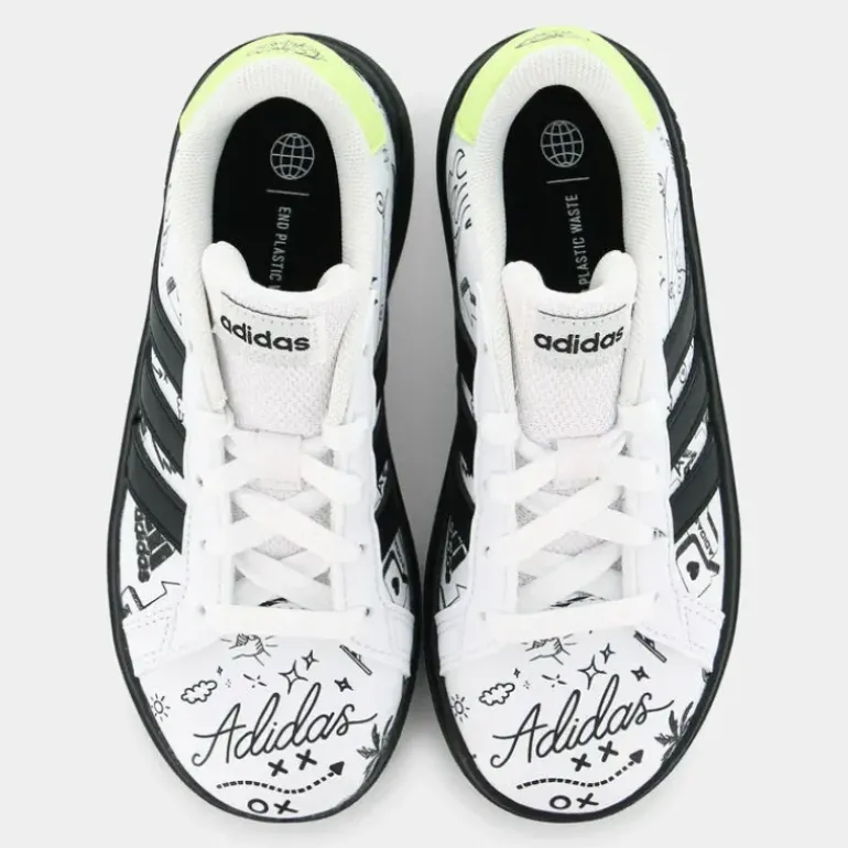 GRAND COURT 2.0 K- SPORTIVE white/core black/pulse lime IG4853