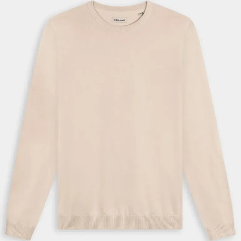 JJEBASIC KNIT CREW NECK- MAGLIE E FELPE MOONBEAM 12137190