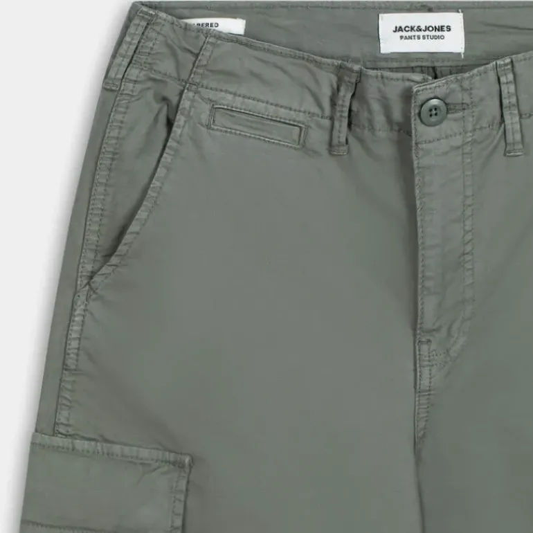 JPSTACE JJTUCKER CARGO AMA- PANTALONI AGAVE GREEN 12216664