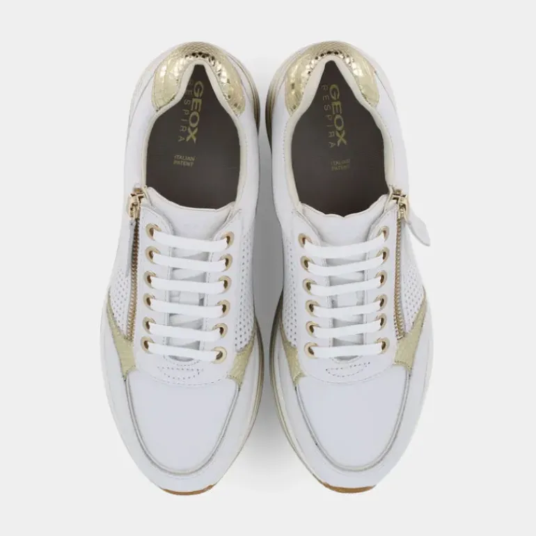 KENCY- SNEAKERS BIANCO/PLATINO D35QHE085KYC1327