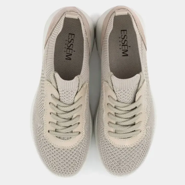 KIM- SNEAKERS CREAM/PLATINO IM-E25D-08