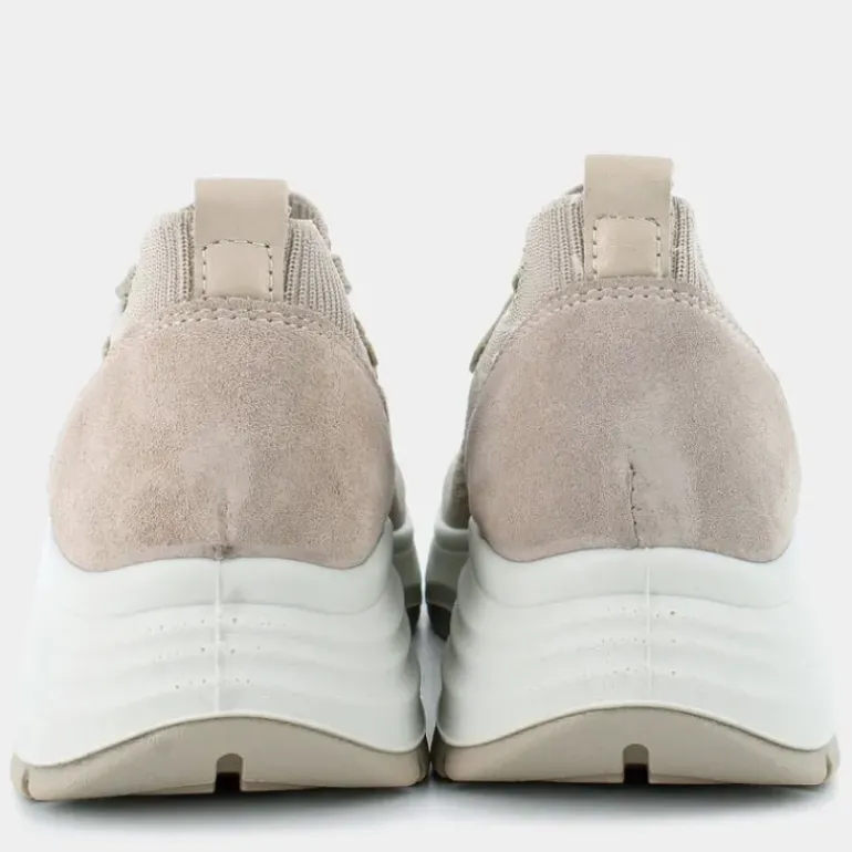 KIM- SNEAKERS CREAM/PLATINO IM-E25D-08