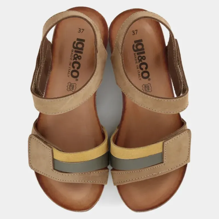 LAURITA- SANDALI TORTORA/FANGO 7699511