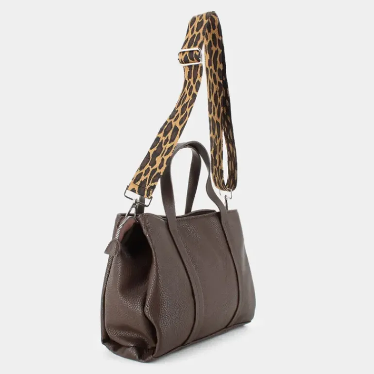 LEOPARD- BORSE CIOCCOLATO JI-I24-16