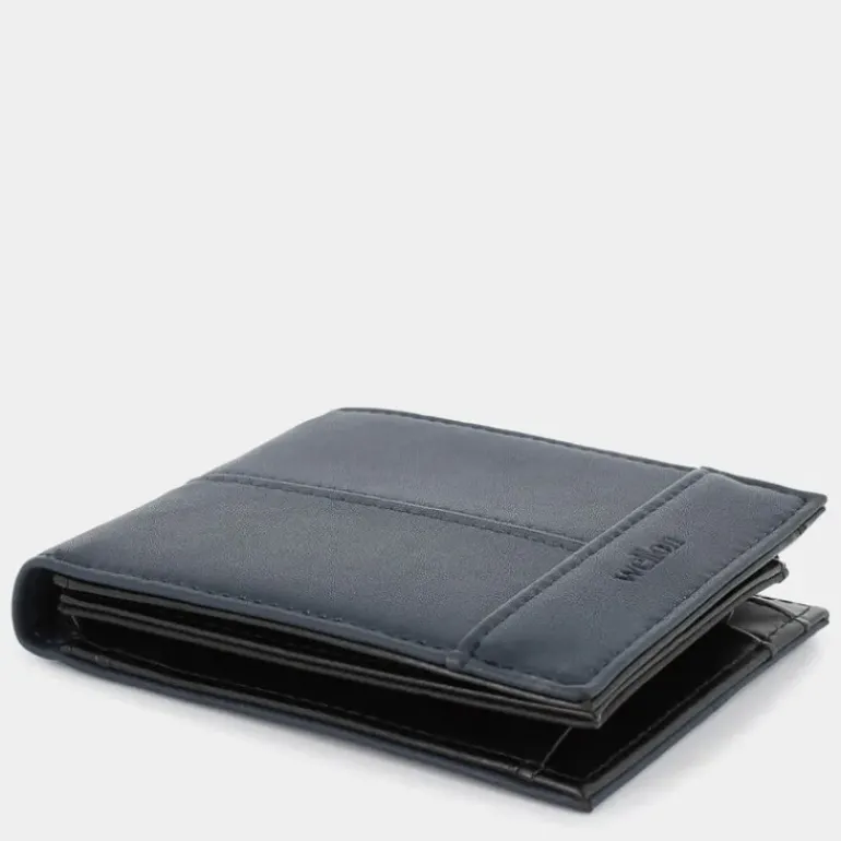 MARRON- PICCOLA PELLETTERIA BLU EN-E24-200