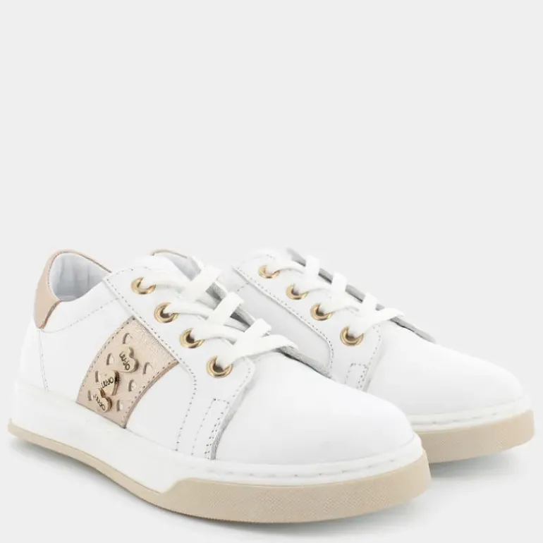 METALLIC- SNEAKERS BIANCO ORO CELIA 14