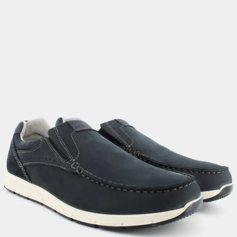 MOCASSINI BLU SCURO/BLU IM-E25U-01