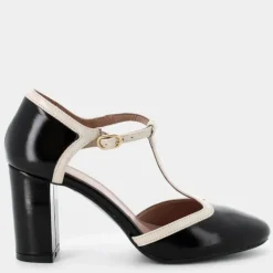NAPLAK- DECOLLETÈ NERO/CREMA CC-I24D-05