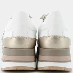 NEW KENCY A- SNEAKERS WHITE/LT TAUPE D55MZA08522C1ZH6