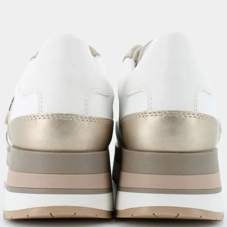 NEW KENCY A- SNEAKERS WHITE/LT TAUPE D55MZA08522C1ZH6