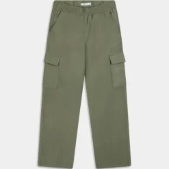 NKFBELLA ST TWI CARGO- PANTALONI DEEP LICHEN GREEN 13218228