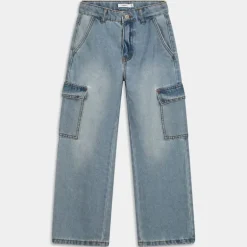 NKFROSE HW WIDE CARGO JEANS- PANTALONI LIGHT BLUE DENIM 13220709