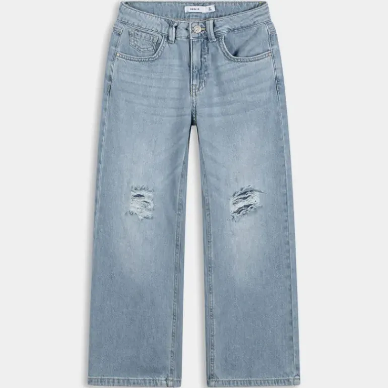 NKFROSE HW WIDE JEANS- PANTALONI LIGHT BLUE DENIM 13211699