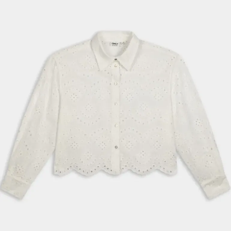ONLVALAIS L/S SHIRT- T-SHIRT CLOUD DANCER 15269568