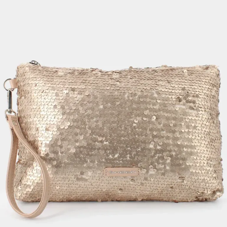 PAILLET- CLUTCH LIGHT GOLD JI-E24-100