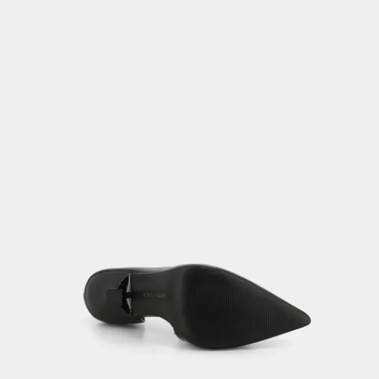 PATENT- DECOLLETÈ BLACK PATENT DAMZIL