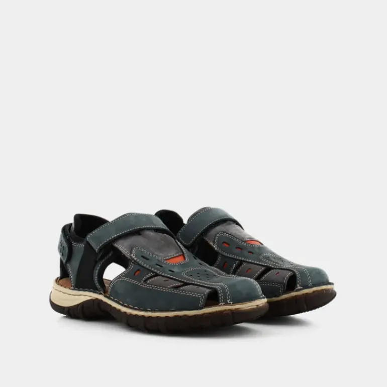 PELLE- SANDALI BLU SL-E23U-03