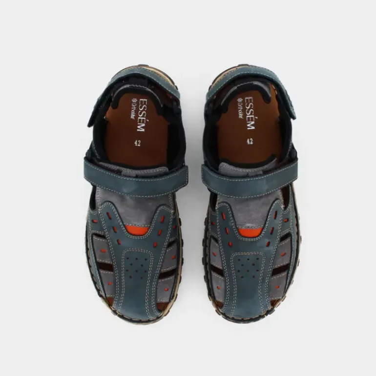PELLE- SANDALI BLU SL-E23U-03