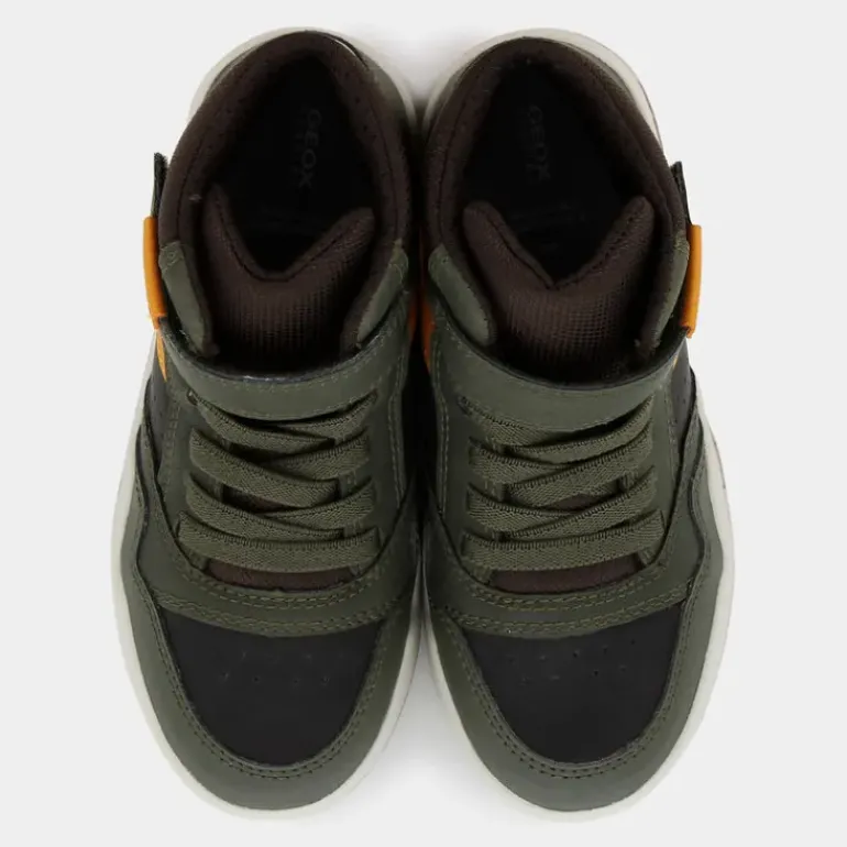 PERTH- SNEAKERS DK GREEN/OCHREYELLOW J367RF0MEFUC0966
